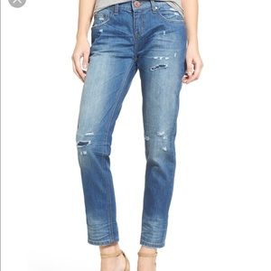 New ONE X ONE TEASPOON Awesome Baggies Distressed Blue Cult  Jeans, sz 25 NWT